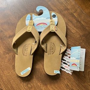 Rainbow Women's Leather 301 Flip Flops Size XL 8.5-9.5